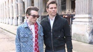 James Marsden and his model son Jack Marsden at the Louis Vuitton Menswear Fall Winter 2018 Show