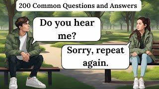 200 Common Questions & Answers in English | English Speaking Practice