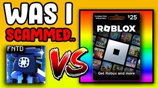 $25 ROBLOX GIFT CARD vs FIVE NIGHTS TD... (Noob To Pro?)