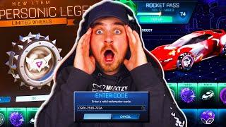 *OMG* I GOT 10 SECRET ROCKET PASS 5 CODES | Buying The ENTIRE Season 5 Rocket Pass in Rocket League!