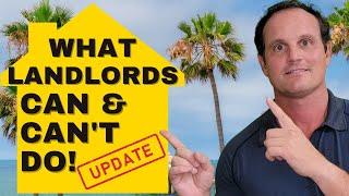 UPDATED! What landlords Can & Can’t do - Guide for California Landlords & Tenants