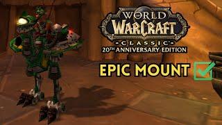 How I Got My EPIC Mount at Lvl 60 in WoW Classic Fresh