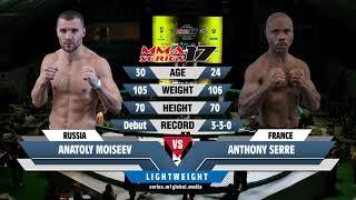 Anatoly Moiseev (Russia) vs Anthony Serre (France) | MMA SERIES-17: Blacksmith