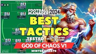 The Best Tactics on FM24 Tested - GOD OF CHAOS V1 - Football Manager 2024 (Updated Leagues)