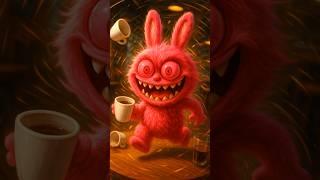 Oh no! Labubu drank way too much coffee! #labubu #meme #funny #coffee #ai #aivideo #aiart