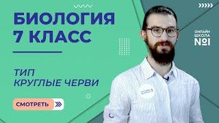 Тип Круглые черви. Урок 8. Биология 7 класс