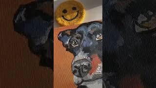 25X25 akrilik tablom #dog #doglover #shortvideo #dogs #art #artcollector #artwork #short #artshorts