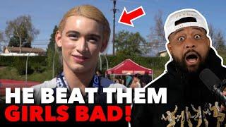 Biological Boy DOMINATES Girls' TRIPLE JUMP EVENT!