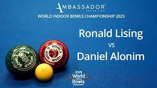 World Indoor Bowls Championship 2025 Ronald Lising vs Daniel Alonim - Day 5 Match 2