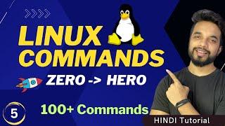 Linux for Beginners in One Video  100 Commands Explanation [HINDI] | MPrashant