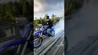 Yz450 Burnout On Bridge!!