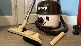 Numatic henry cream and brown vintage vacuum 1989