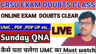 Crsu Online Exam Doubts And Sunday QNA RAVIGENERAL TECH