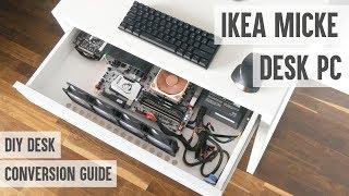 How to make a desk PC from IKEA MICKE desk - probably the cheapest DIY desk PC