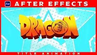 Dragon Title Animation | After Effects - E3D | KEVIN Phase 3