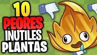 Las 10 PEORES y MÁS INUTILES PLANTAS de TODOS LOS TIEMPOS