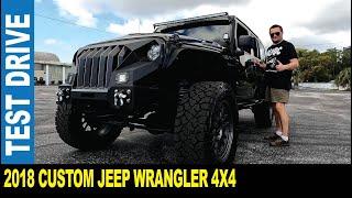 2018 Jeep Wrangler Unlimited Sahara 4X4 custom big wheels DV8 hood | Jarek in Clearwater Florida USA