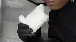 CARBONATED HUMIDIFIER FREEZER FROST | ASMR ICE EATING