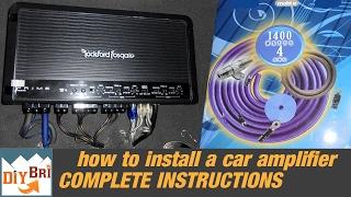 Installing a Car Audio Amplifier From Start to Finish