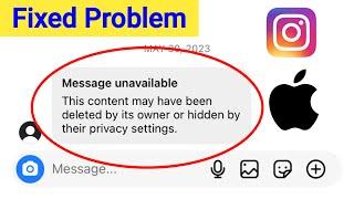 iPhone : Instagram Message Unavailable Problem Today | Fix Instagram Message Unavailable iPhone