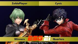 ESG SSB Monthly #21 - ZeldaPlayer (Byleth) vs Cynic (Joker) Winners Quarters