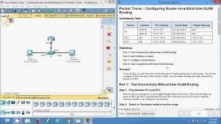 6.3.3.6 Packet Tracer - Configuring Router-on-a-Stick Inter-VLAN Routing