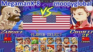 Super Street Fighter II X: Grand Master Challenge - MegamanX-8 vs znoopyglobal