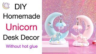 DIY Desk Decor Ideas | Unicorn Room Decor | DIY Unicorn Home Decor Craft idea | Unicorn Paper Craft