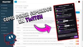 🟣COMO PONER COMANDOS PARA TUS DIRECTOS EN TWITCH🟣