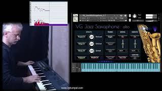 VG Jazz Alto Saxophone sample library for Native Instruments Kontakt. Woodwind and brass vst nki wav