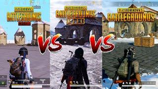 VIKENDI MAP Graphics Comparison | PUBG Steam VS PUBG LITE VS PUBG Mobile