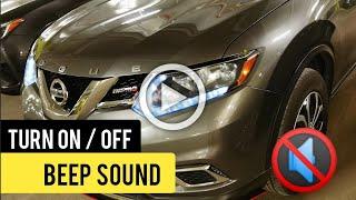 How to turn ON / OFF beep sound on Nissan Rogue / X-Trail when locking the doors