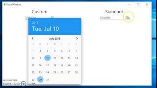 Custom DatePicker using MaterialDesign Theme