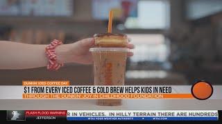 Wednesday, June 18 is Dunkin' Iced Coffee Day! Grab an iced coffee or cold brew to help kids in need
