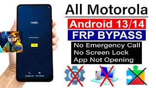 All Moto Android 12/13/14 : Google/ FRP Bypass - NEW EASY TRICK (Without PC)