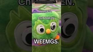 owl wanT ChITCHken WEEMGS #duolingo #chicken #wings