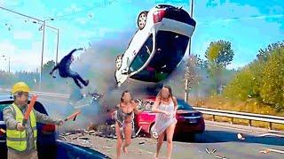 54 SHOCK 2024: Idiots in Cars | Car Crash and Crazy Police Chase Just Seconds Before Disaster!