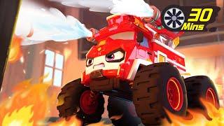 MONSTER FIRE TRUCK Keeps You Safe | Monster Cars | Kids Songs | BabyBus - Cars World