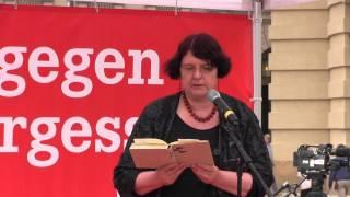 Regina Scheer und Roland Claus bei »Lesen gegen das Vergessen«