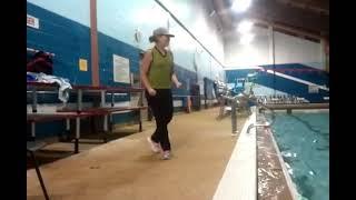 Charlene Kopansky Canadian Aquafitness Leaders Alliance CALA leading a class