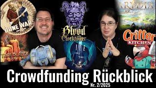 Crowdfunding Rückblick Arydia, Blood on the Clocktower, Bone Wars, Critter Kitchen, ICE, Trailblazer