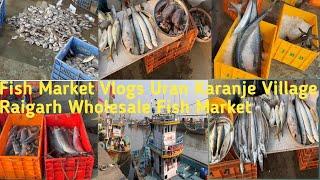 Fish Market Vlogs Uran Karanja Dock Raigad Wholesale Fish Market