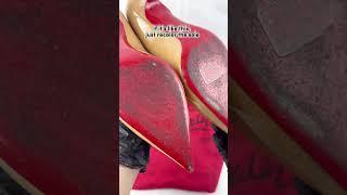 if your red sole will be scratched and faded just RECOLOUR at Your Bag Spa 