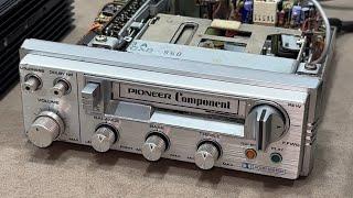 Vintage 1977 PIONEER KP-88G & GM-40 AMPLIFIER CASSETTE CAR STEREO Maintenance Repair Restoration