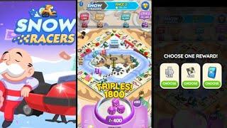 SNOW RACERS RACE 2 | Monopoly Go Taking Lead #monopolygo #snow #racers