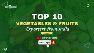 Top 10 Vegetable & Fruits Exporter from India | SROMPL