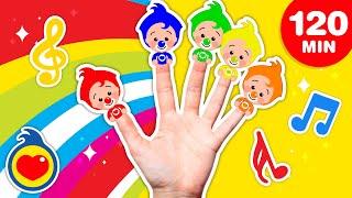 La Familia Dedos!  ️ Las Mejores Canciones Infantiles (120 Min)  Plim Plim
