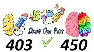 DOP: Draw One Part Level 403 - 450 Gameplay Walkthrough