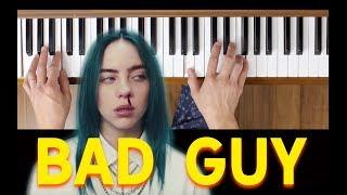 Bad Guy (Billie Eilish) [Intermediate Piano Tutorial]