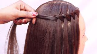 new waterfall hairstyle - easy hairstyle | open hairstyle | hairstyle